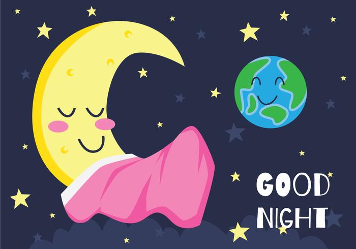 Moon Night Illustration vector