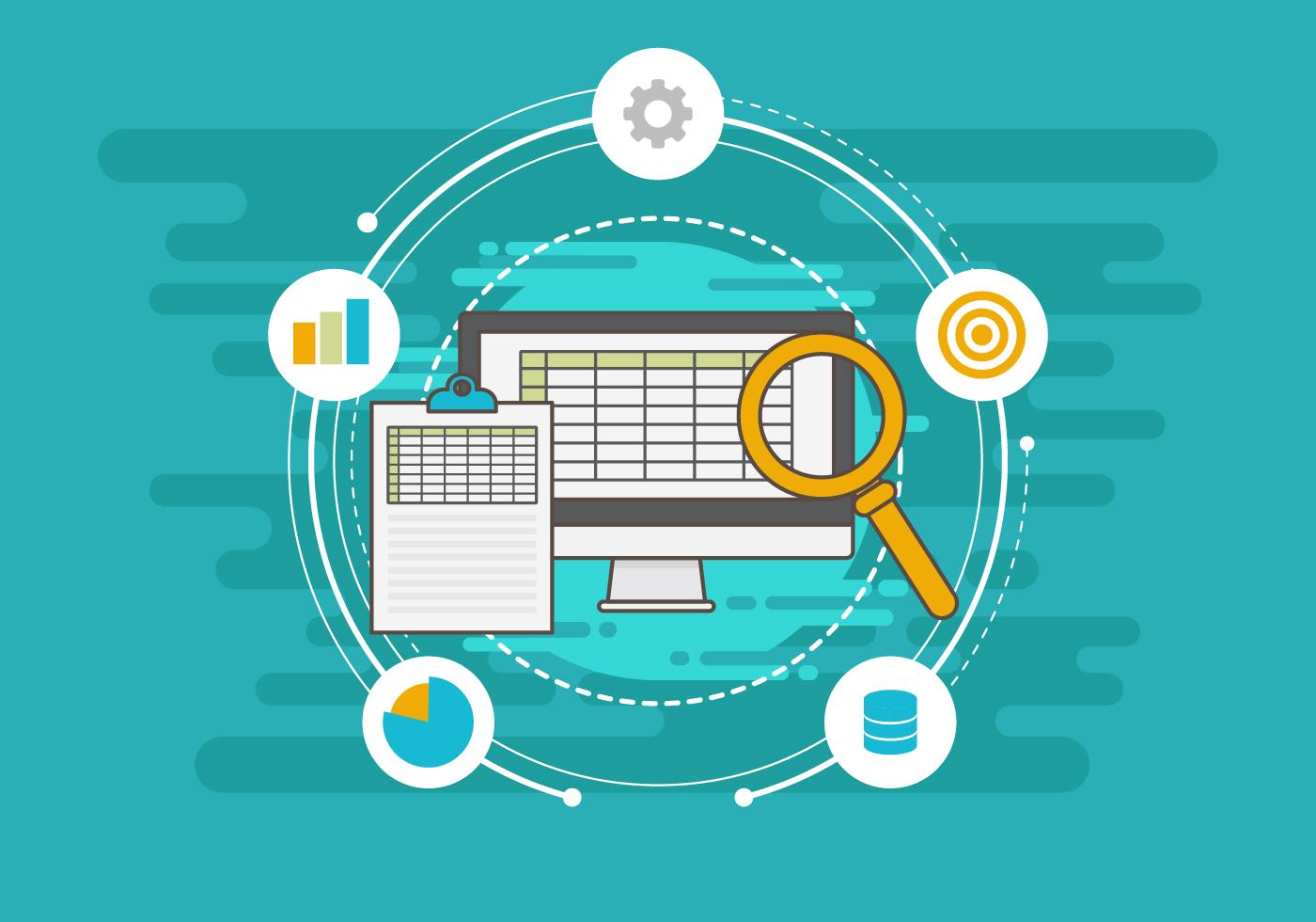 Free Spreadsheet Vector Illustration 173759 Vector Art at Vecteezy