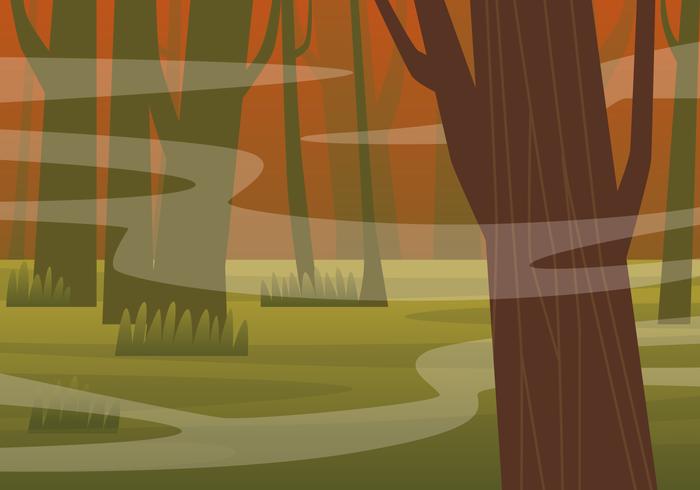 Spooky Bayou Illustration vector