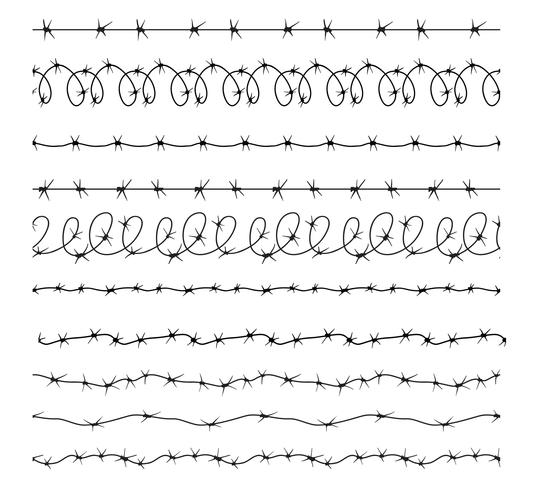 Razor Wire Brushes Vectors