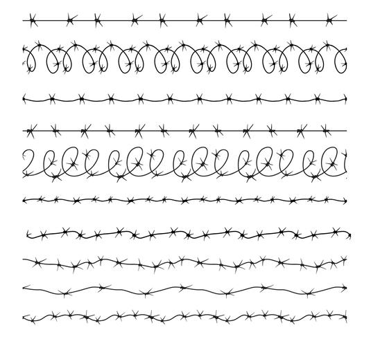 vectores de cepillos de alambre de afeitar