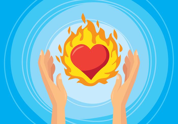 Heart Burning Illustration vector