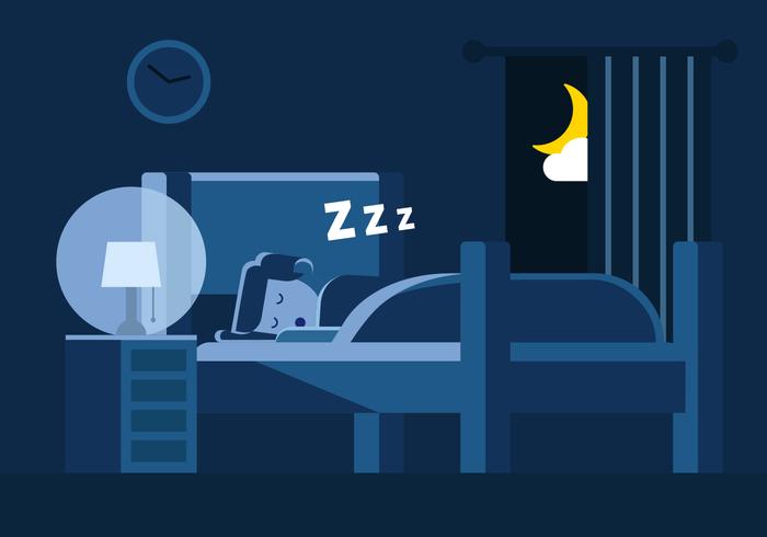 Free Bedtime Vector Illustration