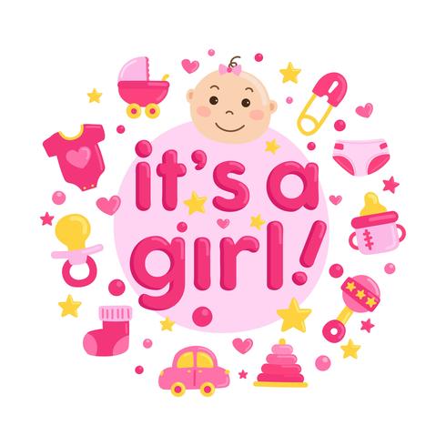 Cute Baby Shower Card Download Free Vector Art Stock Graphics Cute Baby Shower Card Download Free Vector Art Stock Graphics