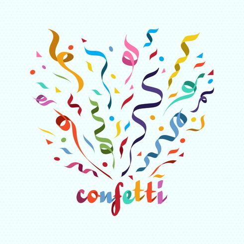 Colorful Confetti Vector Illustration