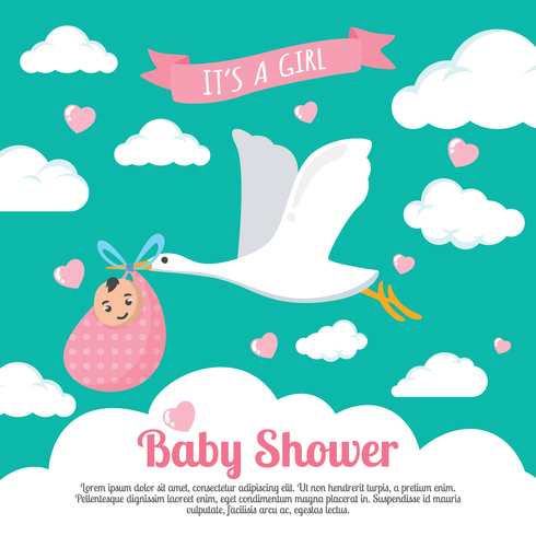 Babyshower Vector Illustration