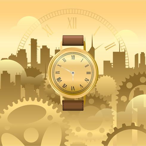 Watch Gold Free Vector