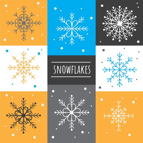 Snowflakes Vector Set