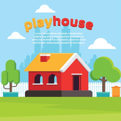 Playhouse Yard Vector