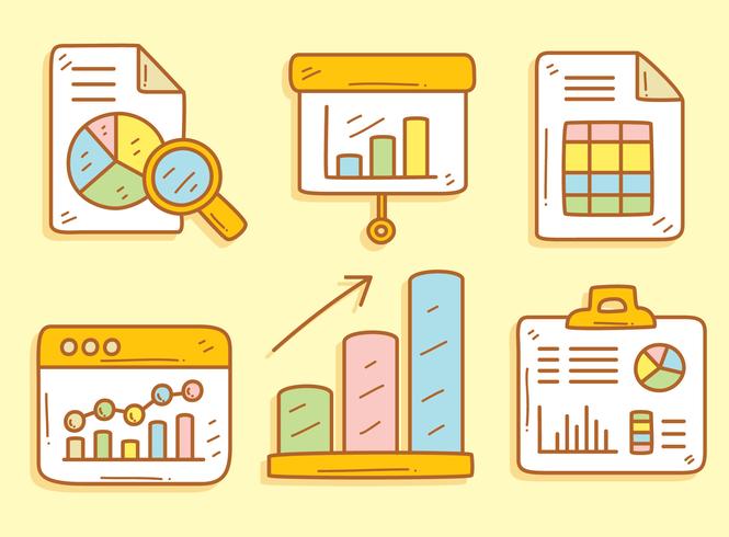 Hand Drawn Spreadsheet Element Vector