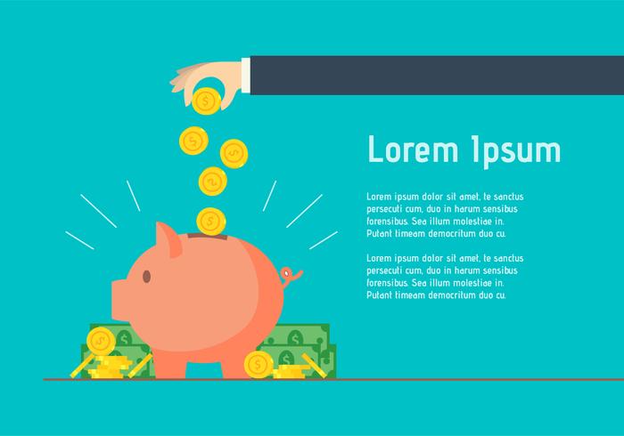 Save the Money vector