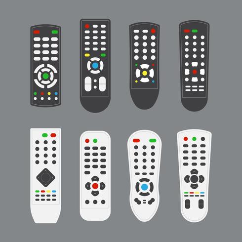 Colección TV Remote gratis vector