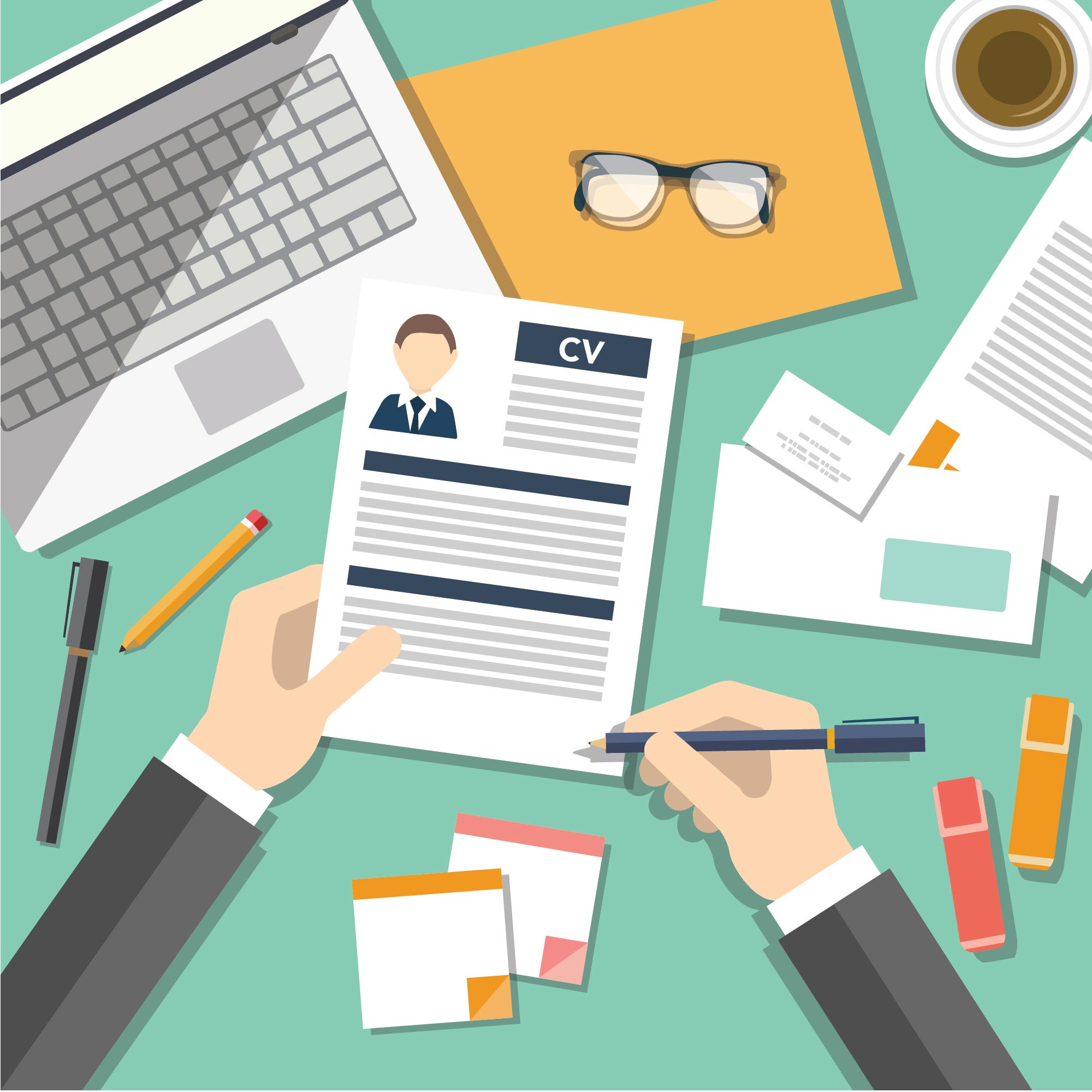 Job Search with CV Illustration Vector - Download Free Job Search with CV Illustration Vector - Download Free
