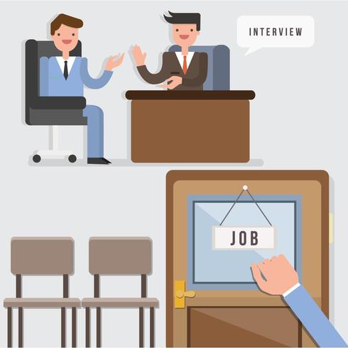 Job Search Illustration Vector