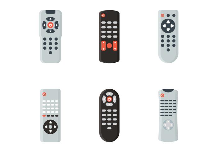 Tv Remote Vector Set