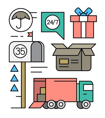 Free Delivery Vector Elements