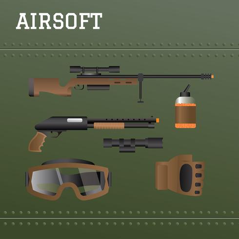 Airsofts  Free Vector