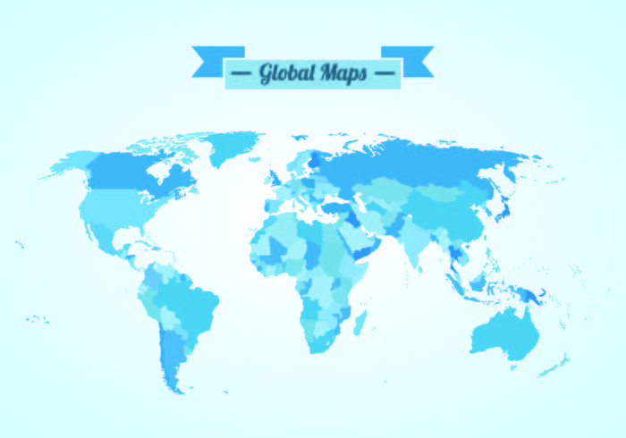 Vector de mapas globales