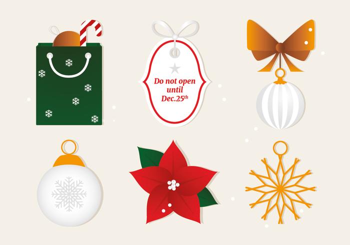 Free Flat Christmas Vector Elements