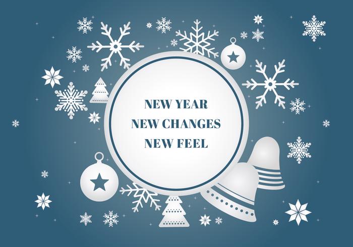 Free Happy New Year Background Elements vector