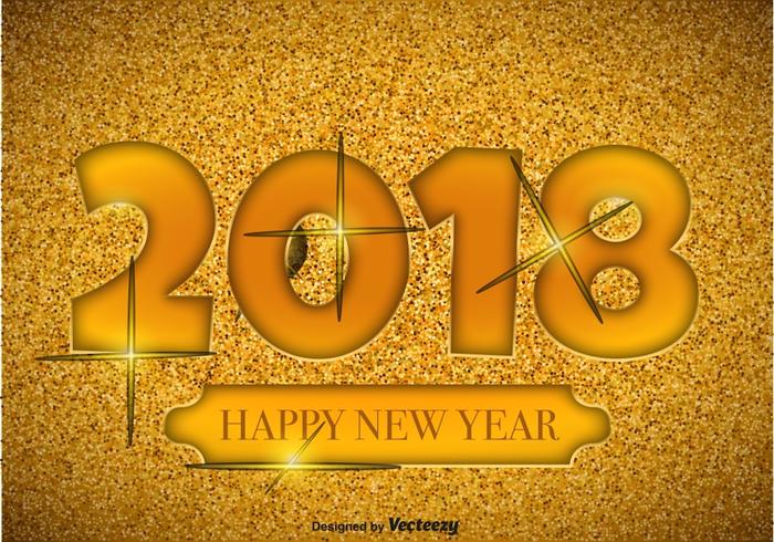 2018 Happy New Year Illustration vector