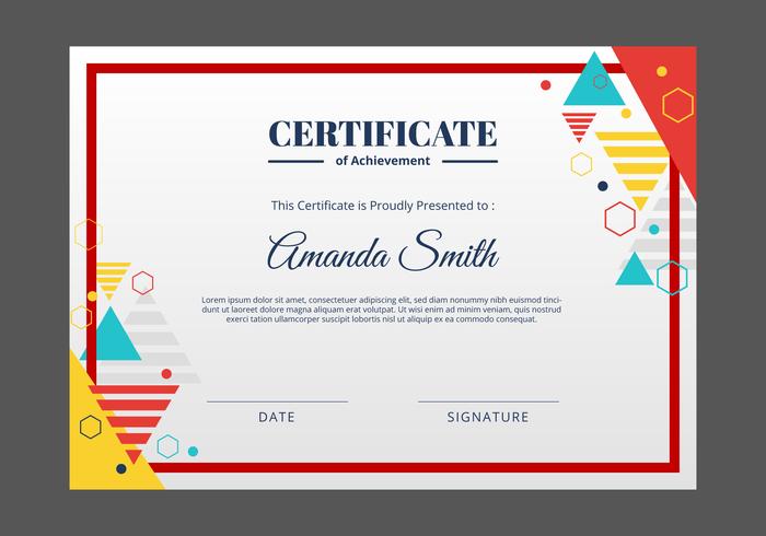 Certificate Template  vector