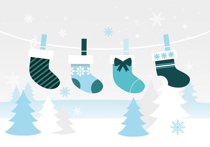 Free Flat Design Vector Winter Elements