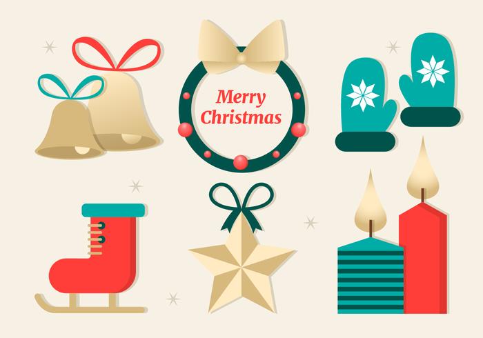 Free Flat Christmas Vector Elements