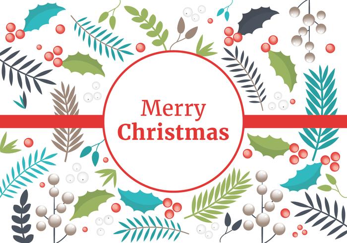 Free Christmas Elements Background Vector
