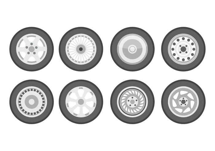 Free Tire With Hubcap Vector