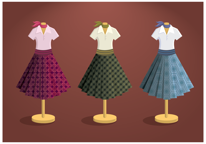 Free Poodle Skirt Vector