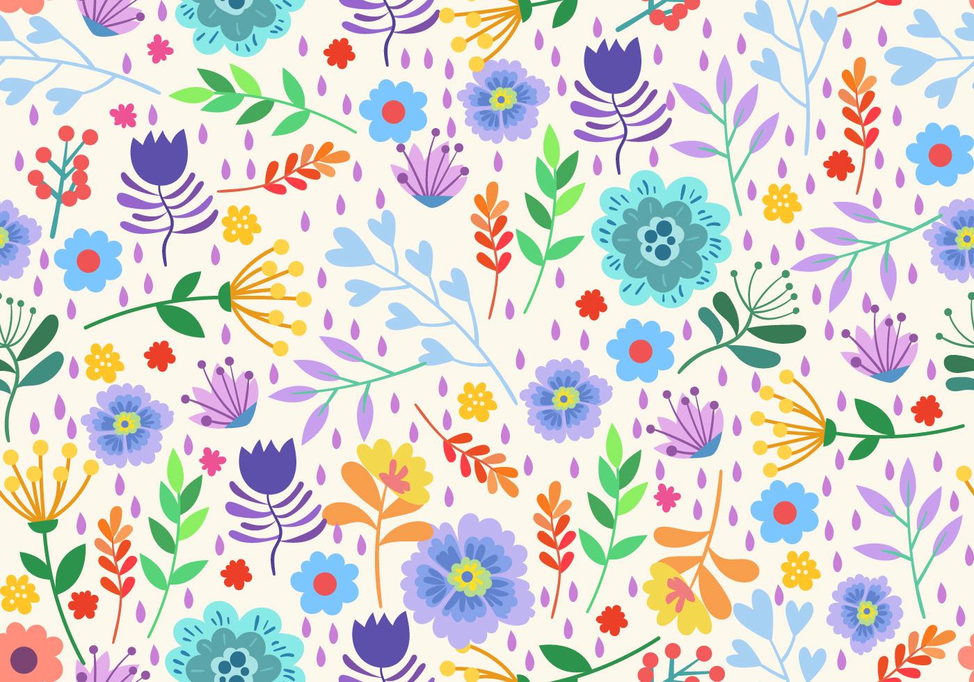 Seamless Pattern Elements Flower Ditsy 174462 Vector Art at Vecteezy
