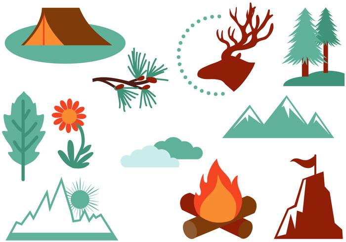 Free Mountain Hike Vectors