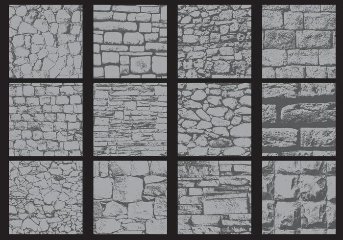 Irregular Wall Textures vector