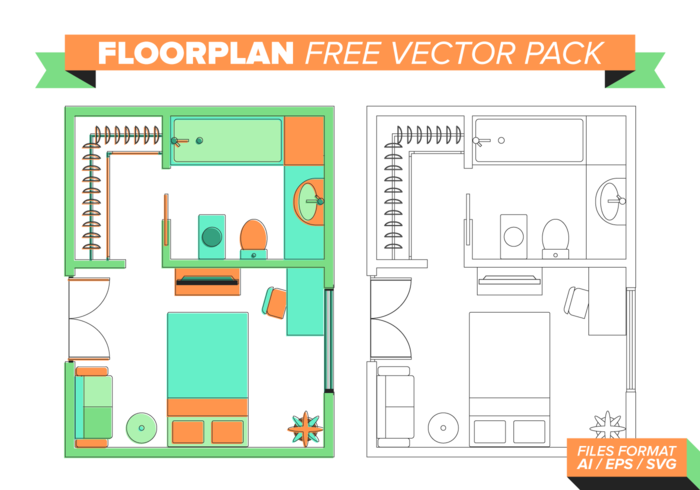 Floorplan Free Vector Pack 174585 - Download Free Vectors, Clipart