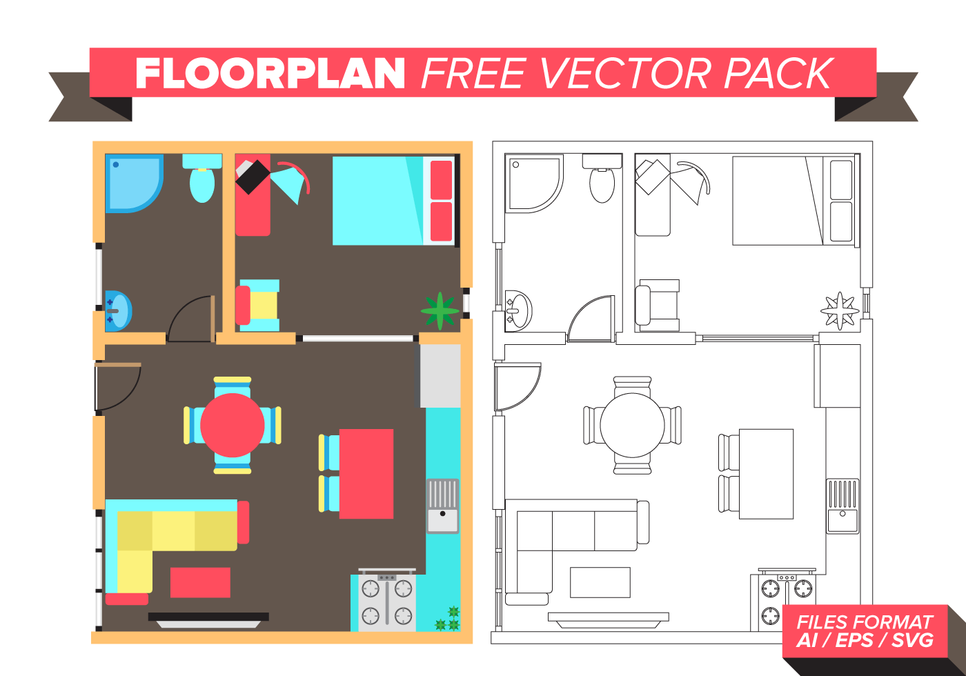 Floorplan Vector Art, Icons, and Graphics for Free Download