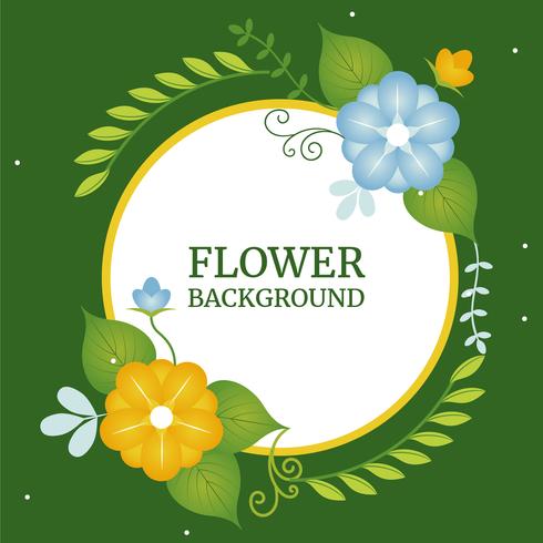 Spring Vector Greeting Card Design