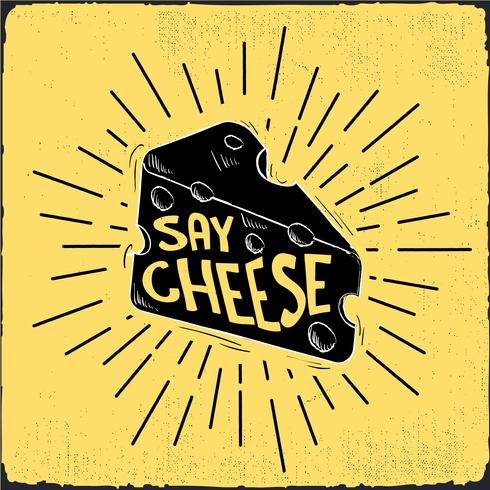 Hand Drawn Vector Cheese Illustration Vector Art At Vecteezy