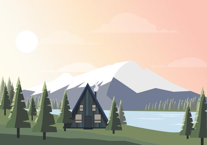 Beautiful Vector Landscape Illustration