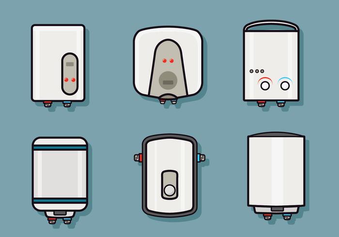 Water Heater Vector Pack 174962 Vector Art at Vecteezy