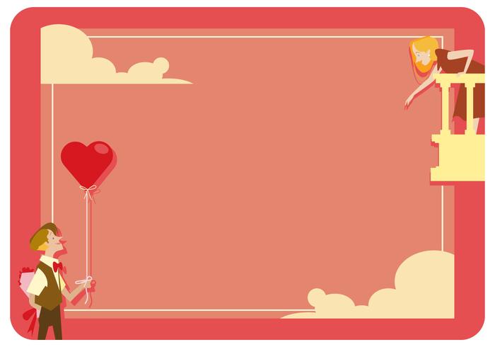 Valentine Romantic Card Vector