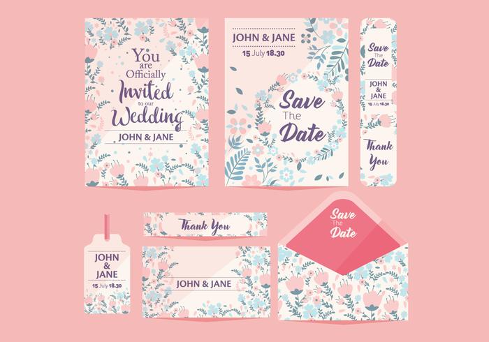 Wedding Save the Date Vol 2 Vector