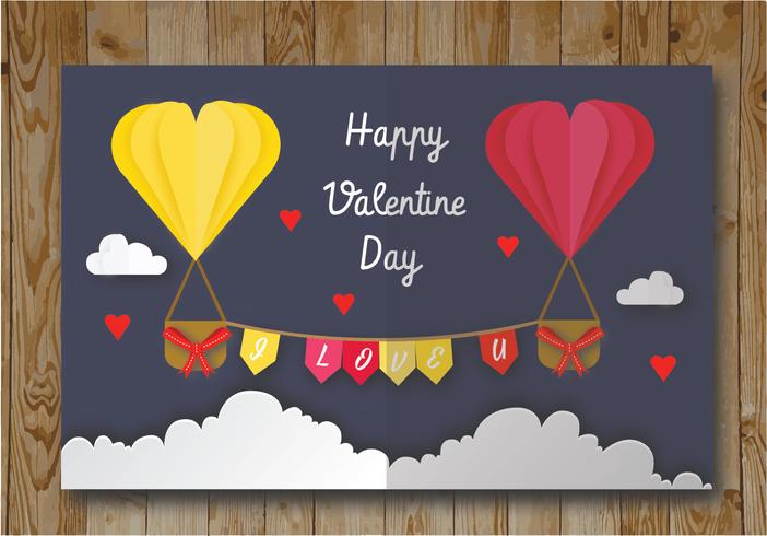 diseño de vector de tarjeta de San Valentín