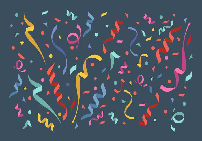 Confetti Elements Vector Illustration