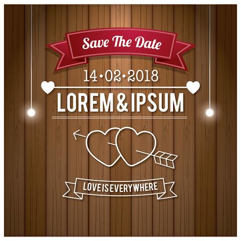 Free Wedding Save The Date Vector