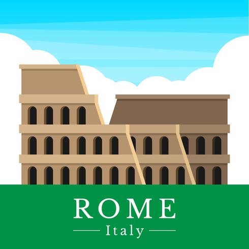 Roman Colosseum Illustration vector