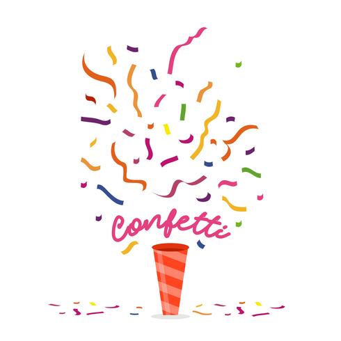 Colorful Confetti Vector Illustration