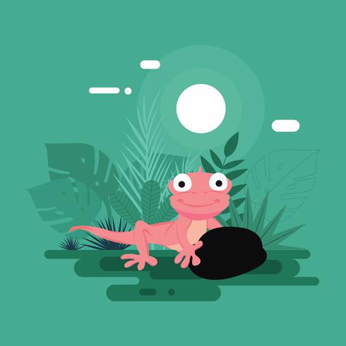 Chameleon Illustration vector