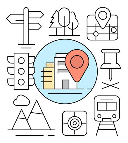 Linear Traffic and Transportation vector