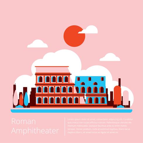 Roman Amphitheater Vector